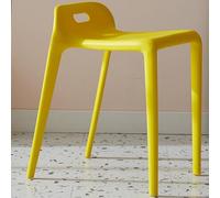 ILOOXI Tabourets empilables en plastique de 45,7 cm, tabouret à hauteur de comptoir à dossier bas, capacité de 200 kg, tabourets de bar empilables pour enfants, école, salle de classe, cuisine à