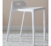ILOOXI Tabourets empilables en plastique de 45,7 cm, tabouret de comptoir à dossier bas, capacité de 200 kg, tabourets de bar empilables pour enfants, école, salle de classe, cuisine à manger (couleur