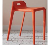 ILOOXI Tabourets empilables en plastique de 45,7 cm, tabouret de comptoir à dossier bas, capacité de 200 kg, tabourets de bar empilables pour enfants, école, salle de classe, cuisine à manger (couleur
