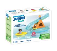 Ilôt avec toboggan aquatique