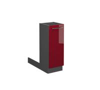 Îlot de cuisine Fame-Line, 30 cm sans plan de travail, Rouge bordeaux Haute brillance, Vicco