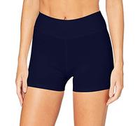 iloveSIA Short Jegging Femme Sport Pantalons Femme Capri Fitness Sportif Shorty Bleu Profond,Taille XL