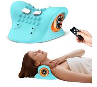 ILoveU Oreiller de massage Shiatsu pour le cou amélioré 2025 - Modes chaleur/vibrations/pétrissage 3 en 1 avec télécommande, rechargeable par USB-C, portable pour voiture/bureau/maison - Arrêt