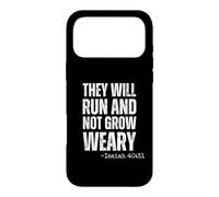 Ils courront et ne se lasseront Pas de Courir Ésaïe 40:31 Foi Coque pour iPhone 17 Pro Max