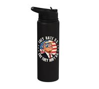 Ils détestent les États-Unis parce qu'ils ne sont pas des États-Unis - Patriotique 4 juillet Stainless Steel Insulated Water Bottle