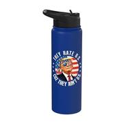 Ils détestent les États-Unis parce qu'ils ne sont pas des États-Unis - Patriotique 4 juillet Stainless Steel Insulated Water Bottle