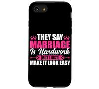 Ils Disent Que Le Mariage est Difficile mais Je Le rends Facile Coque pour iPhone SE (2020) / 7/8