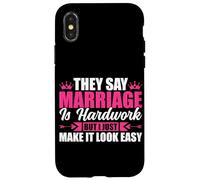 Ils Disent Que Le Mariage est Difficile mais Je Le rends Facile Coque pour iPhone X/XS