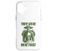 Ils étaient là : Premier OVNI Extraterrestre rétro Cryptid Bigfoot Coque pour iPhone 16 Plus