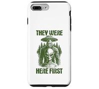 Ils étaient là : Premier OVNI Extraterrestre rétro Cryptid Bigfoot Coque pour iPhone 7 Plus/8 Plus