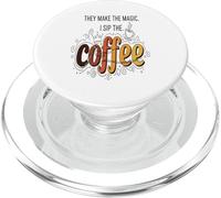 Ils Font La Magie, Je Sirote La Tasse De Passionné De Café PopSockets PopGrip pour MagSafe