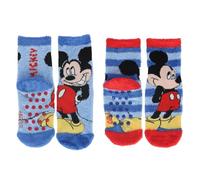 ILS I LOVE SHOPPING 2 paires chaussettes antidérapantes officielles enfant chaussettes antidérapantes MICKEY MOUSE, multicolore, 23-26