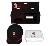 ILS I LOVE SHOPPING Coffret cadeau chapeau + porte-goûter dans une boîte cadeau pour fan sans BPA casquette et porte-goûter pour garçons, produit officiel (MILAN)