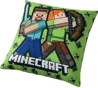 ILS I LOVE SHOPPING Coussin d'ameublement 40 x 40 cm doux avec rembourrage 100 % polyester (pour MINECRAFT Creeper)