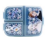 ILS I LOVE SHOPPING Porte collation scolaire avec 3 compartiments porte-goûter en plastique pour enfants, salle à manger, boîte de lancement, sans BPA pour FROZEN