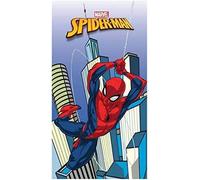 ILS I LOVE SHOPPING Serviette de Plage en Microfibre 140 x 70 cm, séchage Rapide, Ultra Doux (Spiderman Super-héros)