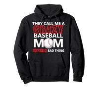 Ils m'appellent Une Maman De Baseball Folle Sweat à Capuche