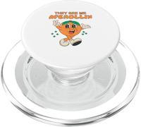 Ils me voient Aperollin Orange Cartoon PopSockets PopGrip pour MagSafe
