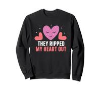 Ils m'ont arraché le cœur tricheur Heartbroken Tricherie Sweatshirt