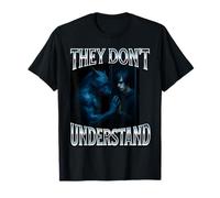 Ils ne comprennent Pas Alpha Wolf Funny Emo Corny Weird Men T-Shirt