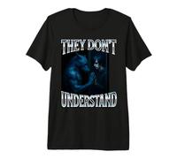 Ils ne comprennent Pas Alpha Wolf Funny Emo Corny Weird Men T-Shirt Haut de Gamme