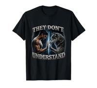 Ils ne comprennent Pas la Blague Alpha Sigma Meme de Wolf Human Gen Z T-Shirt