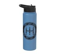Ils ne peuvent pas voler ce qu'ils ne peuvent pas conduire une voiture manuelle Stainless Steel Insulated Water Bottle
