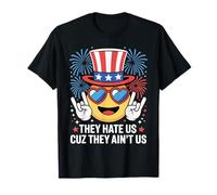 Ils nous détestent parce qu'ils ne sont pas nous 4 juillet Funny USA Retro T-Shirt