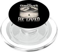 Ils Ont survécu, il a vécu - Un mème de Pingouin nihiliste Tendance PopSockets PopGrip pour MagSafe