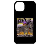 Ils sèment ensuite le chaos | Funny Lgbtq Cat Meme Bootleg Coque pour iPhone 13