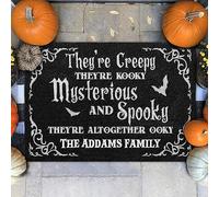 Ils sont Effrayants, Ils sont Fous, Décorations d'halloween Tapis De Porte Antidérapant Tapis De Bain Confortable Paillasson D'Entree pour Bain Salon Intérieur 40X60Cm