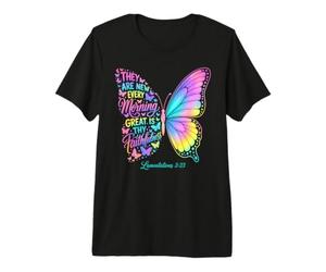 Ils sont Nouveaux Chaque Matin Great is Thy Faithfulness T-Shirt Haut de Gamme