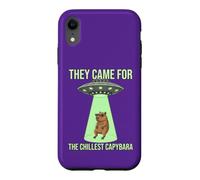 Ils sont Venus pour Les soucoupes Volantes extraterrestres Capybara Les Plus Froides Coque pour iPhone XR