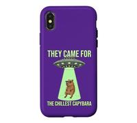 Ils sont Venus pour Les soucoupes Volantes extraterrestres Capybara Les Plus Froides Coque pour iPhone X/XS