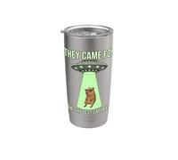 Ils sont venus pour les soucoupes volantes extraterrestres Capybara les plus froides Gobelet isotherme en acier inoxydable double paroi