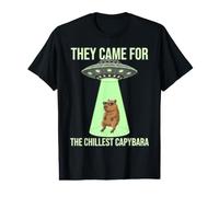 Ils sont Venus pour Les soucoupes Volantes extraterrestres Capybara Les Plus Froides T-Shirt Graphique avec Valeur