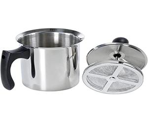 Ilsa Breakfast! 18/10 Cappuccinière, acier inoxydable, double filtre, tasses 6, capacité 80 cl