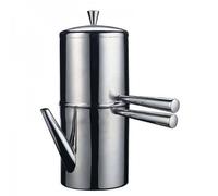 Ilsa Caffettiera Napoletana Acier Inox 3 Tasses Finition Poli Made IN Italy