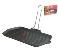 Ilsa Dietella Gril Rectangulaire 36x23cm, Fonte, Anthracite