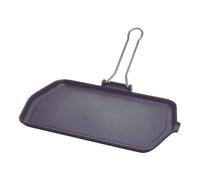 ILSA Marinella Piastra en Fonte Émaillée Lisse 23x36 Noir Induction