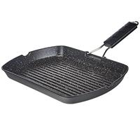 Ilsa Marmorella Poêle Grill, Aluminium, Noir, 25 x 35 cm