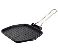 Ilsa Monodietella Grill, en Fonte, Aluminium, Noir, 20x20 cm