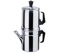 ILSA Napoletana Coffee Maker, Aluminum, Silver Color, 1 Cup
