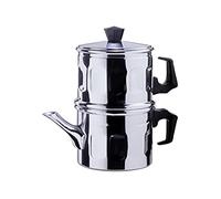 Ilsa Napolitaine Cafetière Diamant, Aluminium, Argent, 1-2 Tasses, cl 15