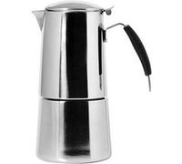 Ilsa Omnia Cafetière Expresso, avec Fond Induction, Acier Inoxydable, Argent, 6 Tasses
