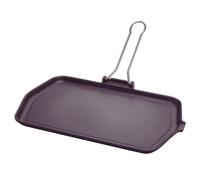 Ilsa Plaque De Cuisson Rectangulaire Marinella, Lisse, Fonte Émaillée, Dimensions 23x36 Cm