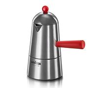 Ilsa Pop Carmencita Cafetière en aluminium, manche rouge, 3 tasses