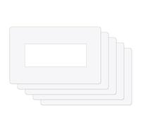 ilSALVAMURO® - 5 sauveteurs transparents 16 x 26 cm pour interrupteurs rectangulaires à 6,7 modules d'épaisseur 1 mm pour plaques interrupteurs sous plaques de protection murale