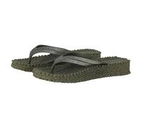 Ilse Jacobsen Tongs compensées Hornbæk à plateforme paillettes femme Vert 39