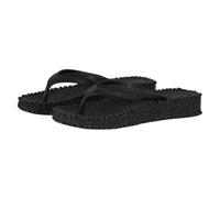 Tongs compensÃ©es Ã plateforme paillettes femme Ilse Jacobsen HornbÃŠk Noir 41
